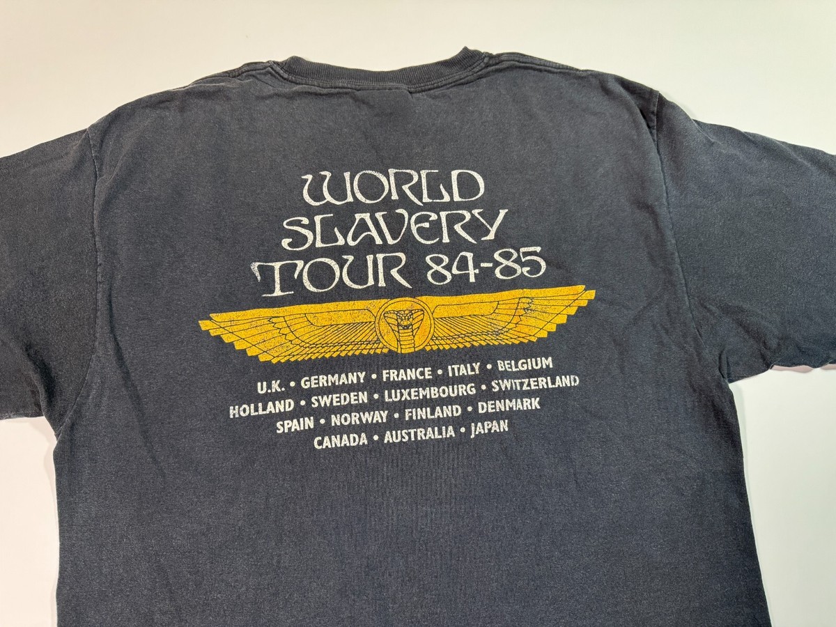 Vintage 2004 Iron Maiden World Slavery Tour 84-85 T-shirt Heavy