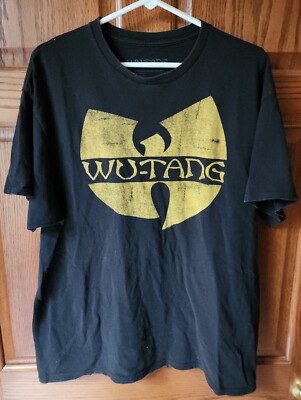 Wu-Tang Clan Logo T-Shirt Black Size XL Official Merchandise Wu-Tang Clan Logo T-Shirt Black Size XL Official Merchandise