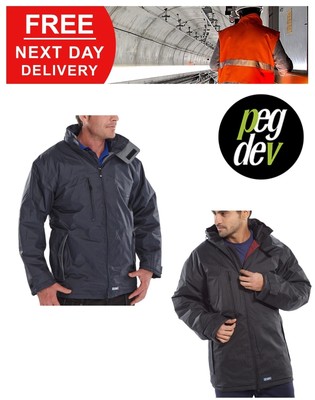 WETTERFESTE ARBEITSKLEIDUNG SCHWARZ/MARINE POLYESTER MERCURY JACKE GRÖSSEN S-3XL HGMUJBS