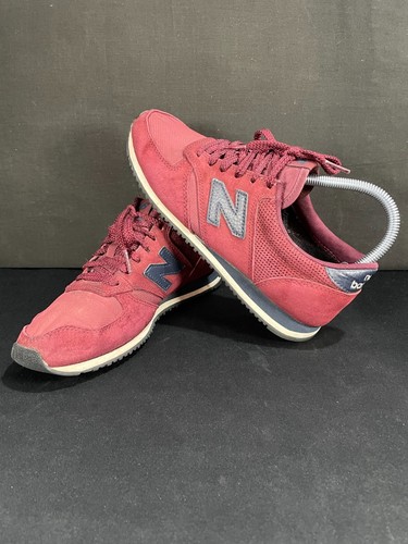 New Balance 420 Burgundy Suede White Trainers Size UK 4.5 U420PBN - Picture 2 of 12