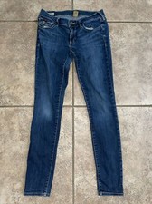 True Religion USA MADE Casey Super Skinny Jeans Womens size 27 27โ inseam