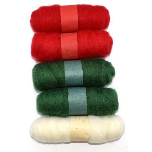 5 x 20g Carded Wool Batts Needle Felting Fibre Nepal Wool Spinning Needlecrafts - Picture 4 of 15