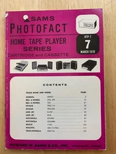 Sams Photofact Home Tape Player series HTP-7 March 1970 Vintage