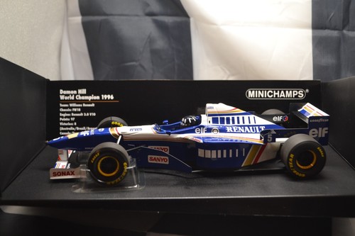 MINICHAMPS F1 - 1996 WILLIAMS RENAULT FW18 - DAMON HILL - 1/18 SCALE MODEL CAR - Picture 6 of 9