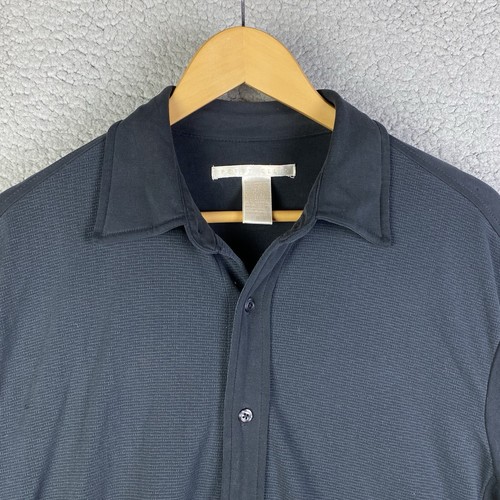 Vtg Perry Ellis Button Down Shirt Mens M Top Casual Modal Polyester y2K - Picture 6 of 12