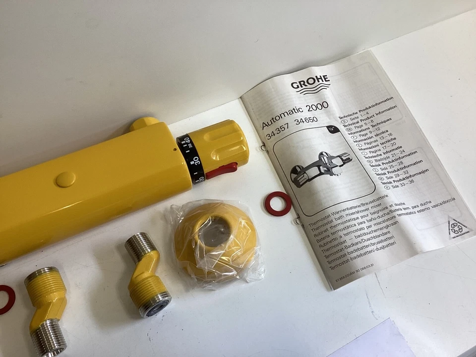 Grohe Automatic 2000 Brausethermostat Gelb, Duschthermostat, Rarität, 34650Y00 - Bild 3 von 4