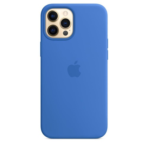 Véritable Apple IPHONE 12 Pro Max Silicone Étui Avec Magsafe - Capri Bleu - Neuf - Photo 6 sur 7