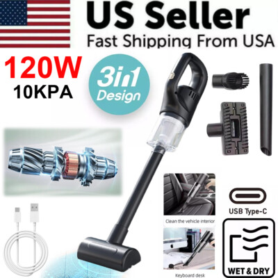 120W Cordless Handheld Vacuum Cleaner Small Mini Portable Car Auto Home Wireless