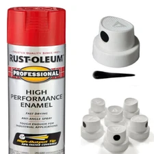 5 Spray Caps for Rust-Oleum Professional High Performance Spray Paint - NO CAN