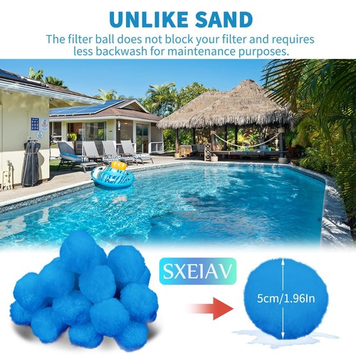 1.5 lbs Pool Filter Ball for Sand Filter Pump for Above Ground Pool Pool Filt... - Picture 5 of 7