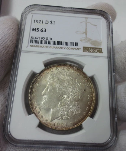 1921-D Morgan Dollar NGC MS63 (010)