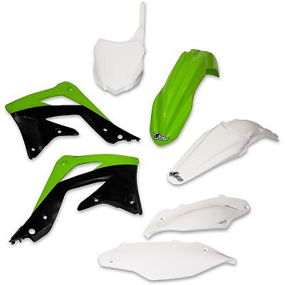Kit plastique KXF 450 Kawasaki 2013 2015 carénage moto cross vert noir