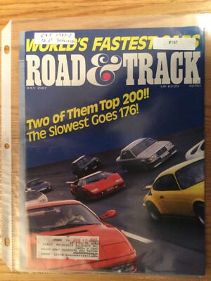 Ferrari#197 Article Comparison Ferrari World's Fastest Cars July 1987 12 page