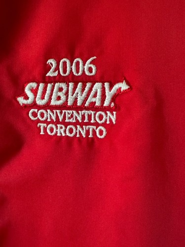 WOMENS SUBWAY SANDWICH WINDBREAKER - MEDIUM - EXCELLENT CONDDITION - Picture 2 of 3