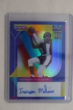 Iverson Molinar - 2022-2023 Leaf Vivid Basketball Base Autograph Blue #27/30