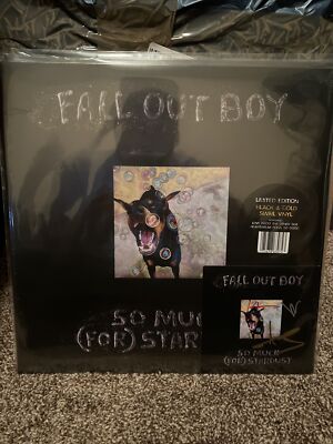 Fall Out Boy So Much For Stardust Vinyl + Signed Card (Black & Gold Swirl)