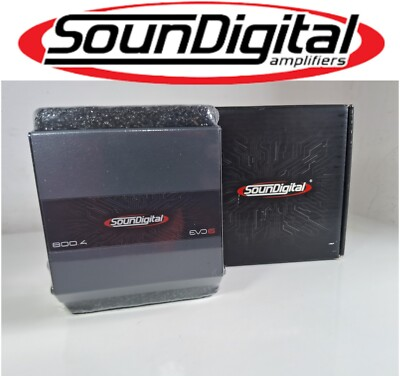 #ad Soundigital 800.4 4 Ohm Evo6 Digital Amplifier 800 Watts RMS 4 Channels $195.94