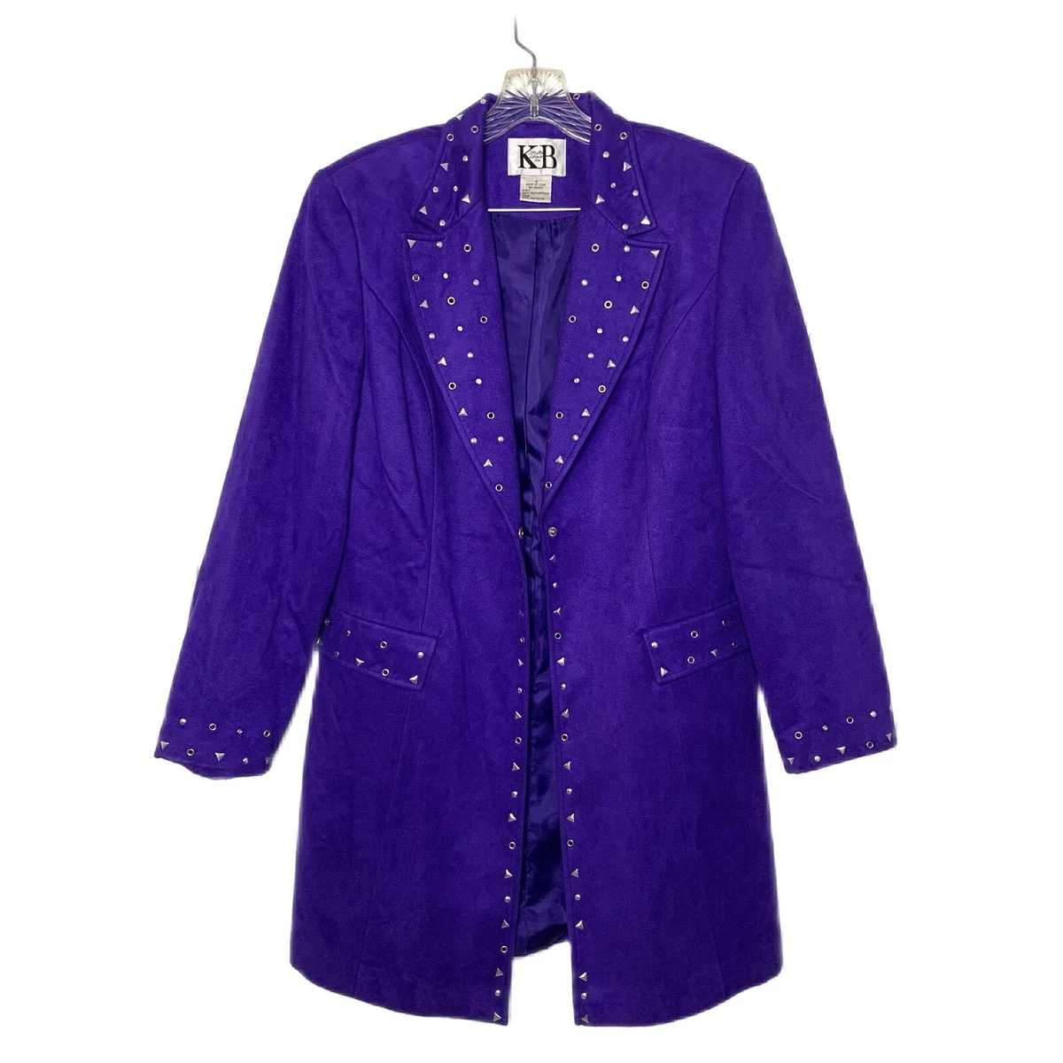 Long top purple blazer