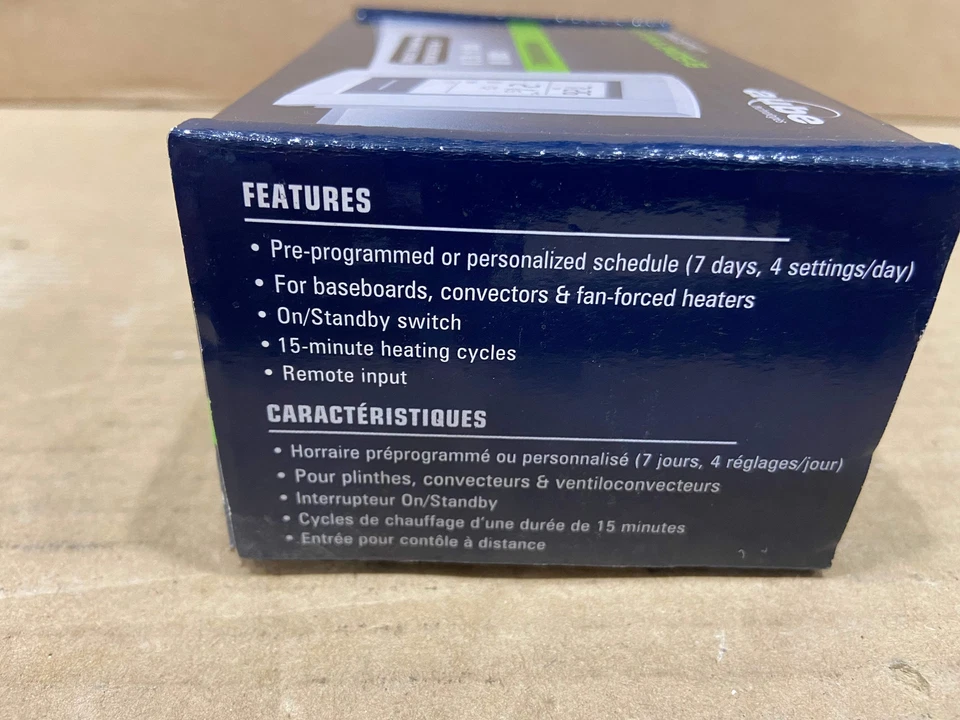 AUBE TH115-A-240S-B TERMOSTATO TÉRMICO ELÉCTRICO PROGRAMABLE 7 DÍAS 208-240v 205913 Foto 4 de 4