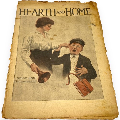 1917-1918 Hearth And Home - Magazines - Lot of 5 Issues - Vintage Augusta Maine - Foto 2 di 6