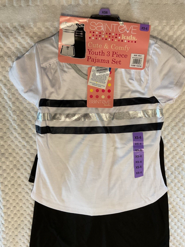 3 Piece Girls' Size 6 Spring & Summer Pajama Set by Saint Eve-NEW WITH TAGS! - Picture 5 of 6