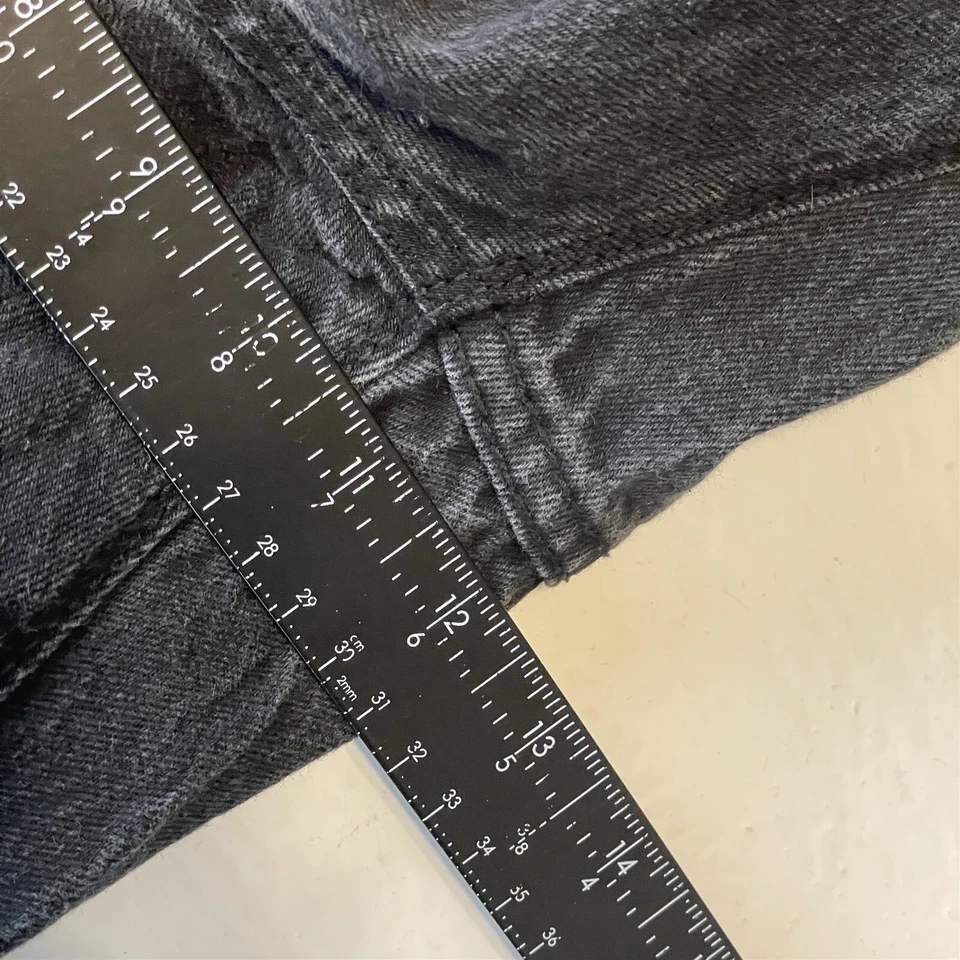 Volcom 34x30 Solver Modern Straight Washed Black Stretch Denim Mens Jeans - Image 3 of 4