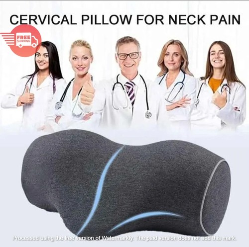 Orthopedic Cervical Neck Pillow Memory Foam Ergonomic Pain Relief Sleep Support - Picture 3 of 3