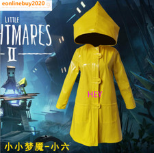 Little Nightmares 2 Mono Six Impermeable con Capucha Chaqueta Amarilla para Disfraz de Juegos con disfraces