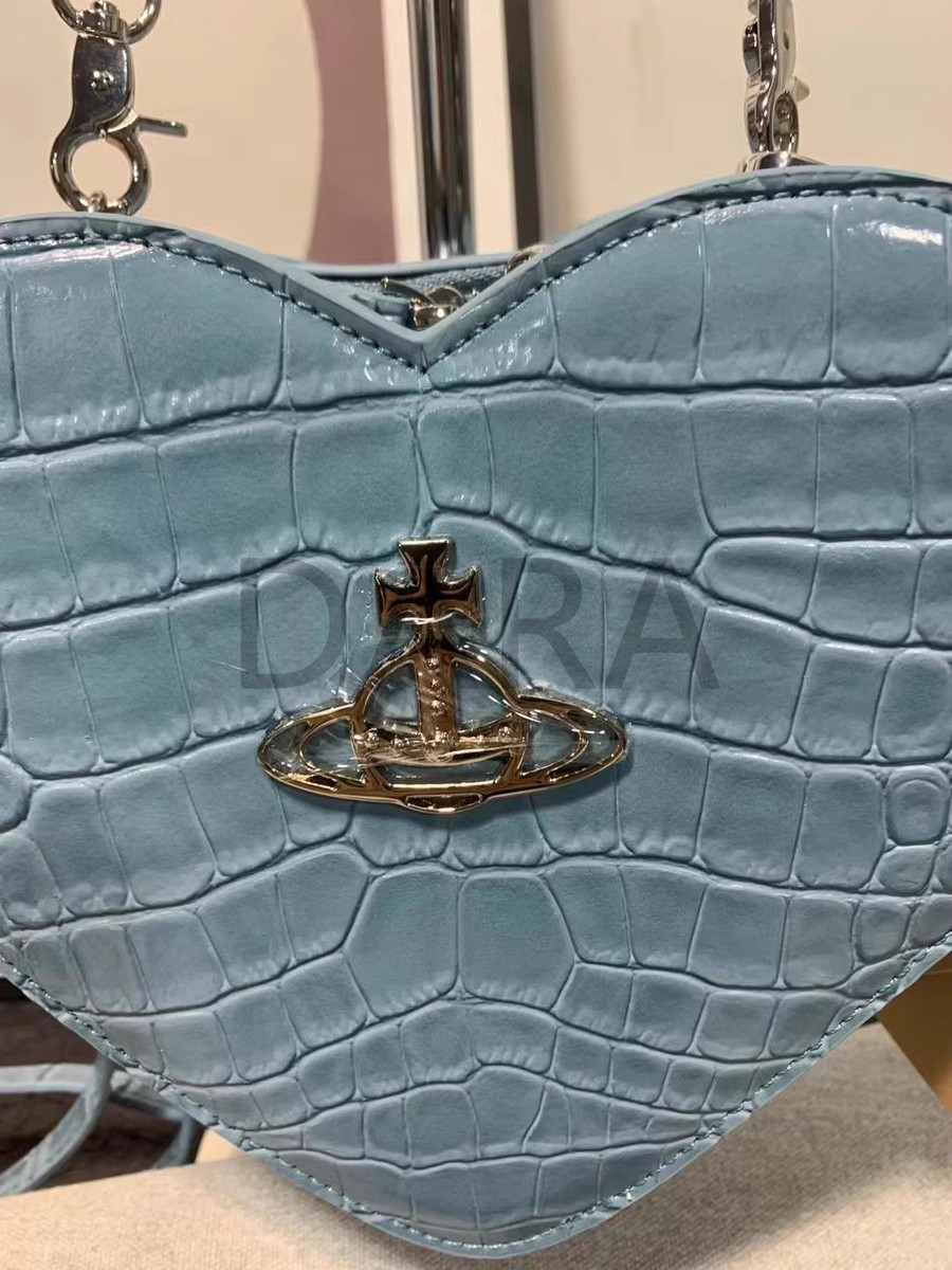 New Vivienne Westwood blue Heart Shoulder Bag - Iconic
