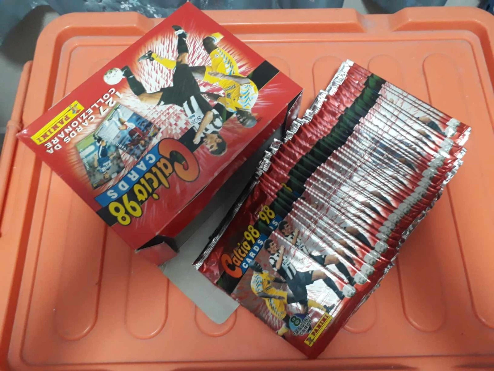 Panini Calcio 1998 Trading Card Box (30 Pack) Box opened !!!
