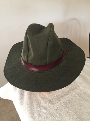 FOXHUNTER Brand Hat Made in Ireland 100% Cotton Water Resistant Safari Style Med - Picture 4 of 10