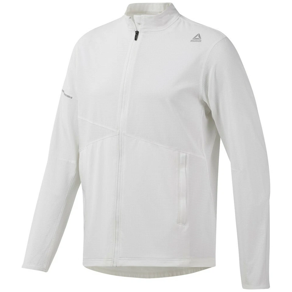 Reebok Hero Running Jacket. Men's. NWT. Small. White. - Image 2 of 4