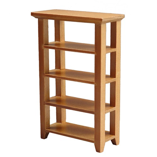 2Pcs 1:12 Miniature Dollhouse Bookshelf Shelf Rack Display Furniture Accessories - Picture 22 of 27
