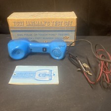 Harris Dracon ts21 Blue  Lineman Test Set Untested With Box And Manual