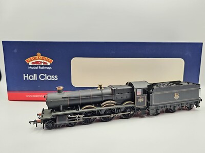 Bachmann 32-002A Hall Class 4971 Stanway Hall 4-6-0 BR Early Weathered Neu in OVP