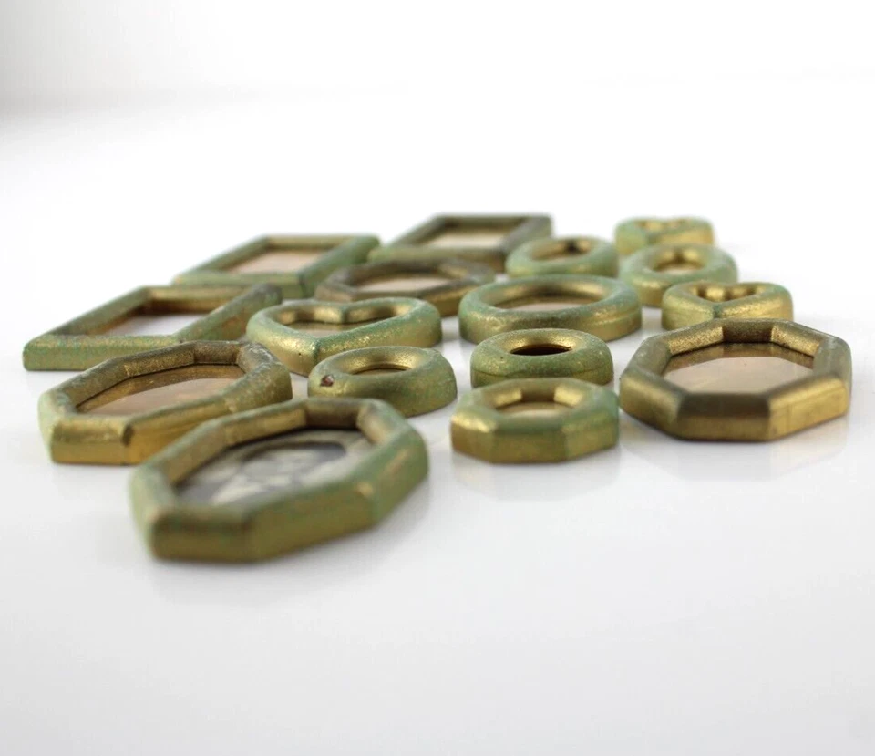 16 Ciondoli Collana Porta foto Antichi Medaglia Cornice Cornicetta Forme Varie - Immagine 4 di 4