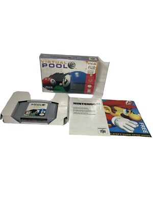 Virtual Pool 64 (Nintendo 64, 1998) N64  w/ Box  game WORKS!