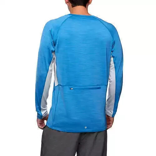 Hang Ten Men's Long Sleeve Sun Tee - Cendre Blue - Size S - 1378845 - Picture 4 of 4