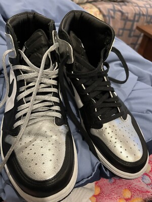 Nike Air Jordan Retro 1 High OG Silver Toe Black CD0461-001 Size