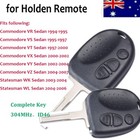 <!--F#f_0-->2X Complete Remote Car Key Fob To Suit Holden Commodore VS/VT/VX/VY/VZ 3B ID46<!--F/-->