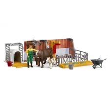 Bruder 62611 Bworld Cow and Calf w/ Farmer