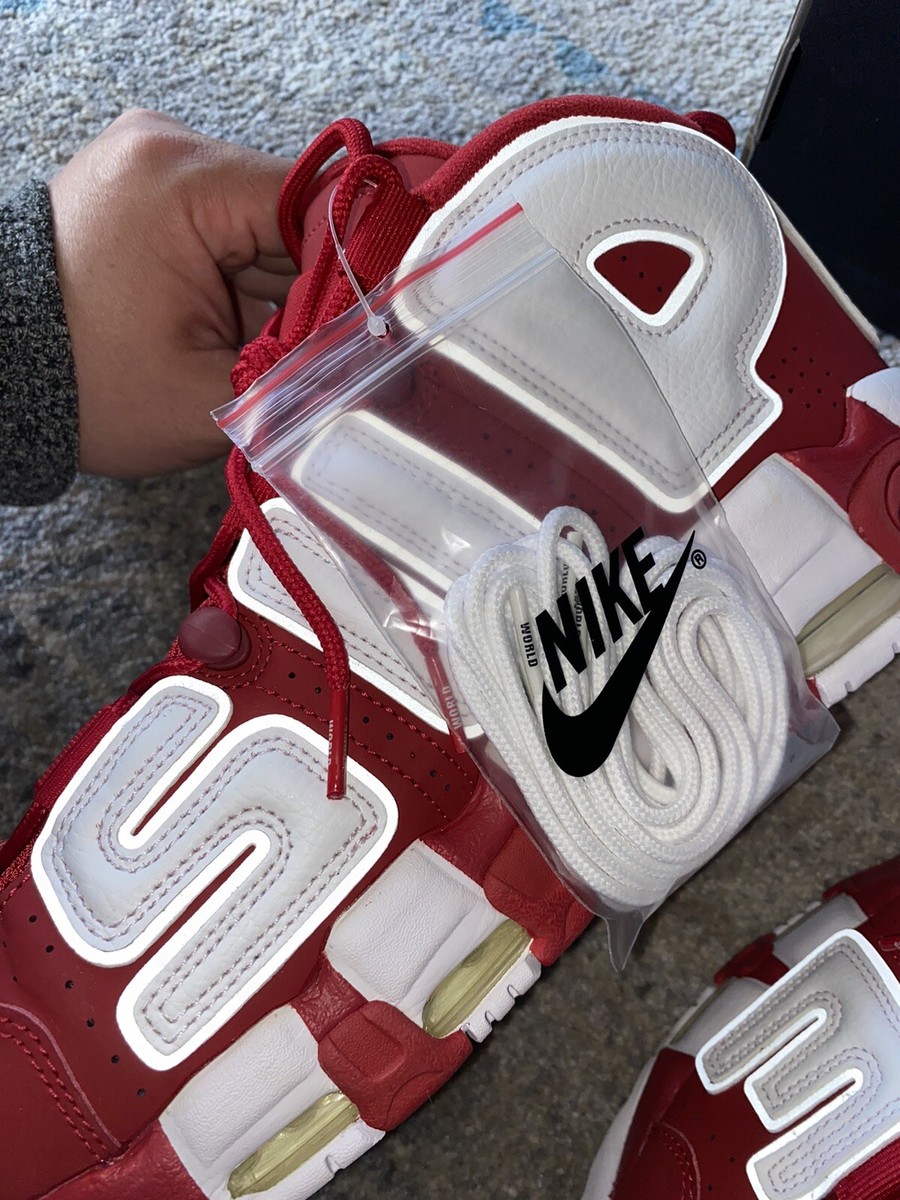 🔥Nike Air More Uptempo x Supreme Red - Size 12 (RARE 🔥Nike Air More Uptempo x Supreme Red - Size 12 (RARE