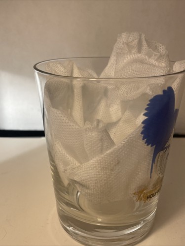 Spalding Hole in One Club Rocks Glass Blue Bird Ball Logo 12 oz Vintage - Picture 3 of 6