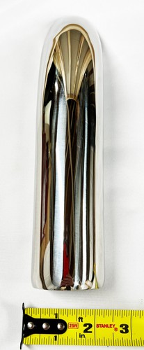 Exhaust Tip 2.00" Inlet 2.00" X 9.00" Long Turndown WCRTD200-200-SS Chrome 304 - 第 3/9 張圖片