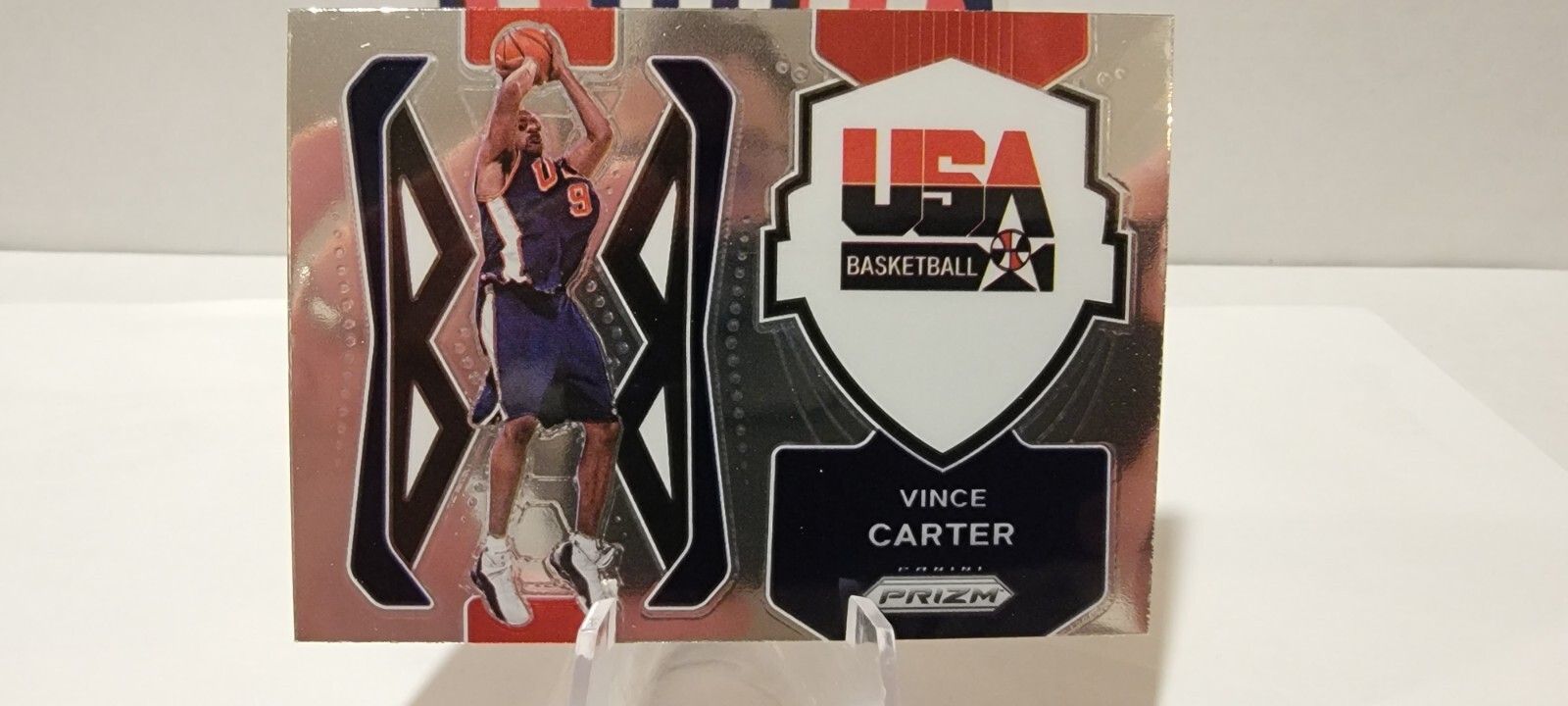 2021-22 Panini Prizm Basketball Vince Carter Team USA Basketball Insert #6