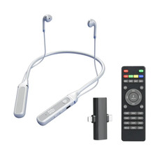 ONLY AT GJJL SOUND CARD Pro NO WIRES NECKBAND LIVESTREAM HEADPHONES Built in MIC
