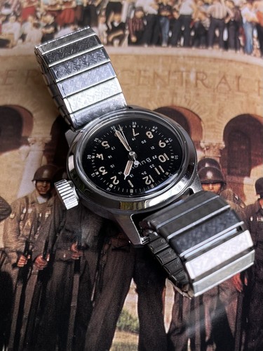 Vintage Bulova Korean War US Air Force Pilots MIL-W-3818A Working Mens Watch - 第 5/14 張圖片