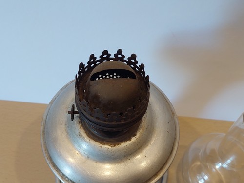 Soviet Vintage Kerosene Lamp. USSR original. Works. 2 - Picture 9 of 12