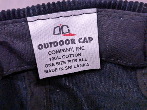 RARE Vintage Garco Building Systems Black Corduroy Rope Snapback Trucker Hat - Picture 11 of 11
