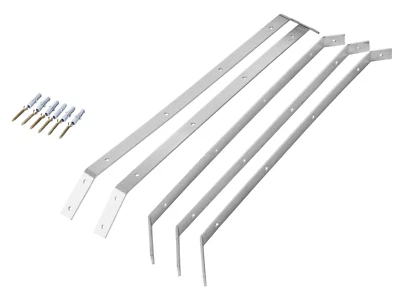 CAT FENCING Galvanised Cat Proofing Fence Brackets Only – Heavy-Duty Overhang Angled Bracket